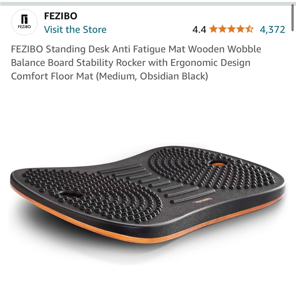 FEZIBO AntiFatigue Mat Wobble Balance Board